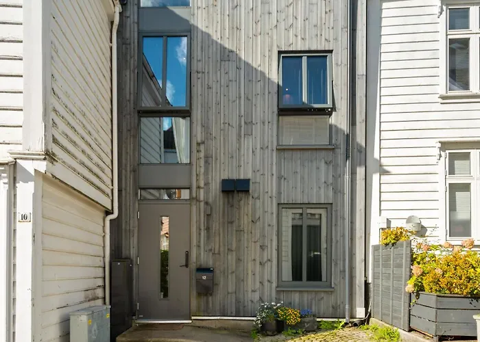 公寓 Bryggen Penthouse I New 2021 卑爾根